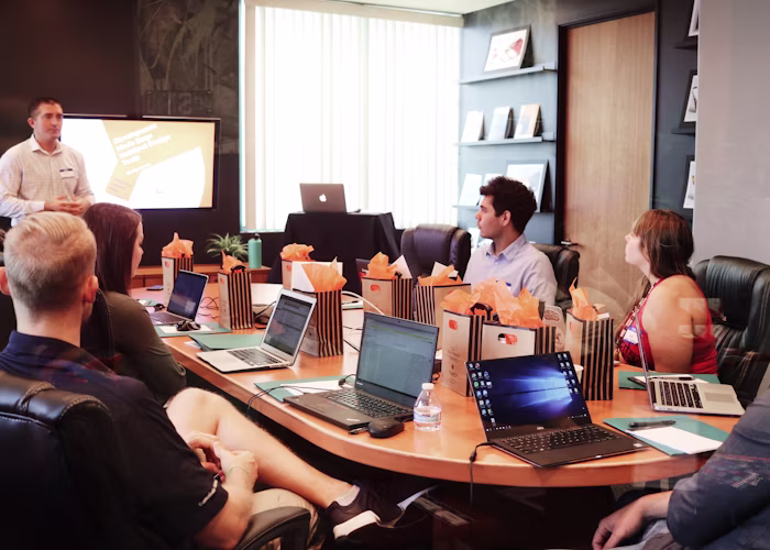 Liberty Land Sale team meeting